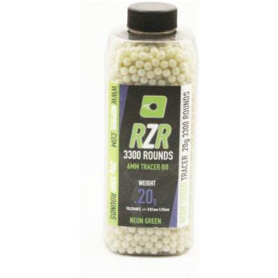NUPROL RZR .20G GREEN TRACER AIRSOFT BB’S HIGH QUALITY