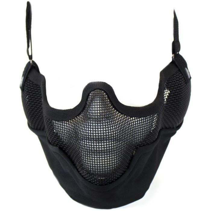 NUPROL PLAIN MESH LOWER FACE PROTECTION V2 WITH EAR SHIELD BLACK