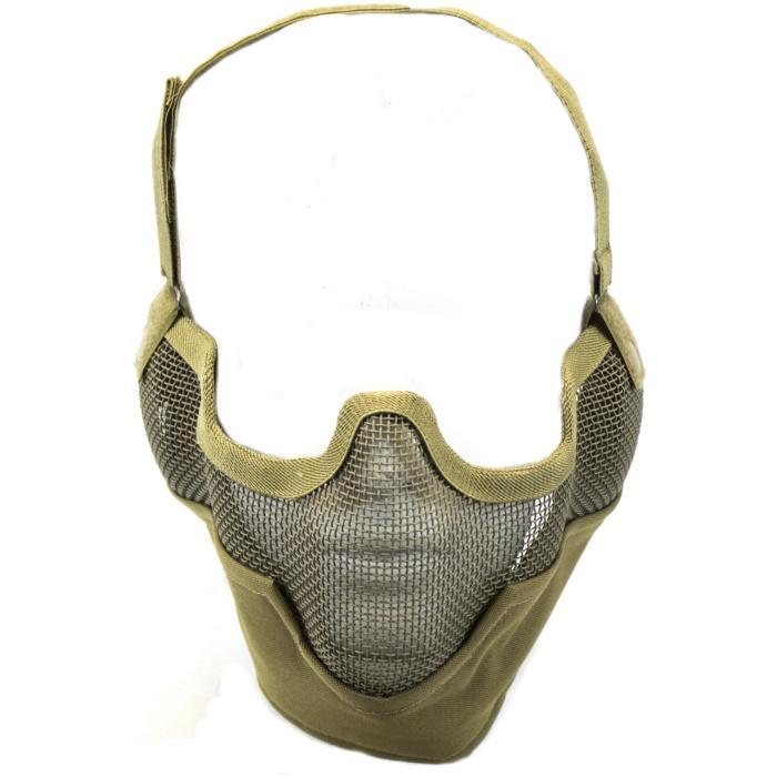 NUPROL PLAIN MESH LOWER FACE PROTECTION V2 WITH EAR SHIELD TAN