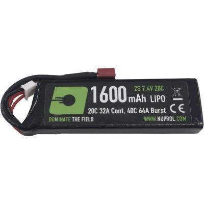 NUPROL POWER 1600MAH LIPO 7.4V 20C STICK - DEANS
