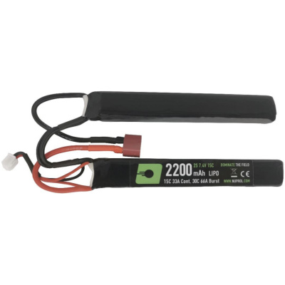 NUPROL POWER 2200 MAH LIPO 7.4V 15C NUNCHUCK - DEANS