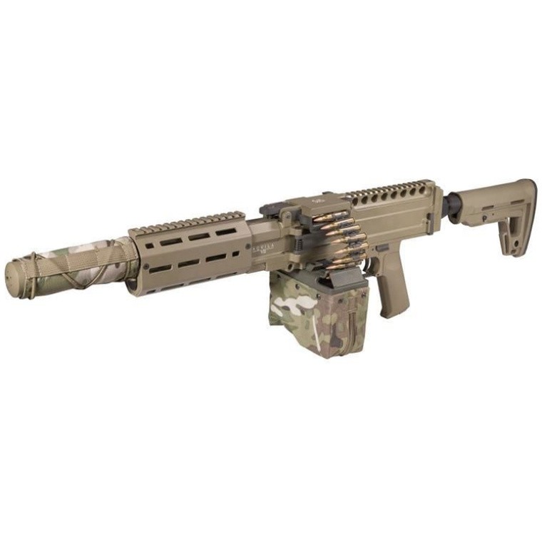 Secutor aquila vii lmg aeg support rifle tan – Extreme Airsoft