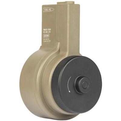 Ares AR Style M4/M16 Drum Winding Magazine (2150 Rounds - Tan - MAG-044)