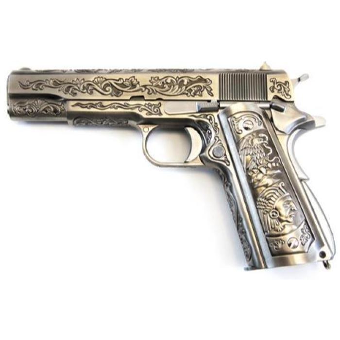 WE 1911 CHROME ETCHED SILVER ETCHED