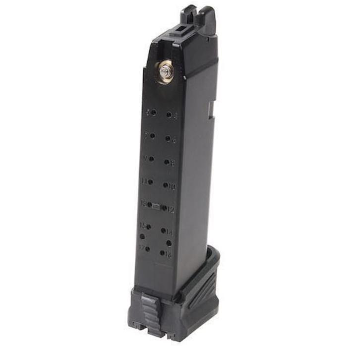 Ascend Airsoft x WE 17 Series Flared Gas Magazine (24 Rounds - DP17)