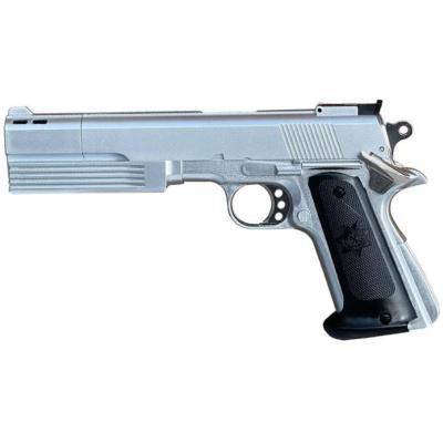 HFC 1911 Gas Pistol (With Front Compensator - Silver - HG-125S)