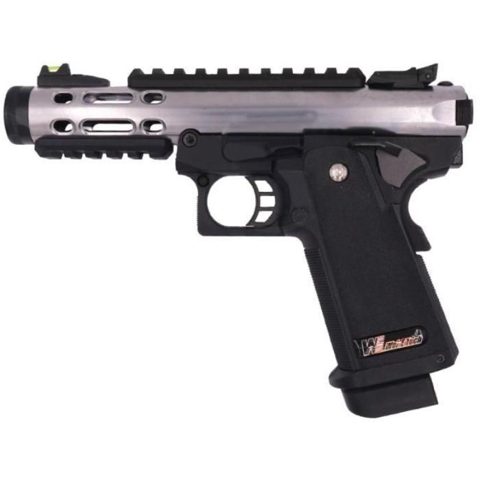 WE Galaxy Hi-Capa Series Gas Blowback Pistol (Silver)