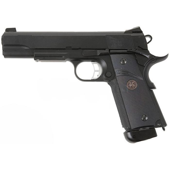 KJWorks 1911 Custom Gas Blowback Pistol (Black - KJW-KP07)