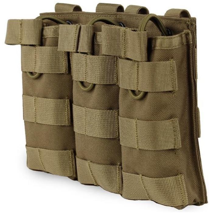Big Foot Tactical Three Magazine Pouch for M4/AK/AUG (Tan)
