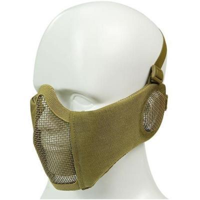 Big Foot Strike Steel Mesh Mask with Ear Protection (Tan)