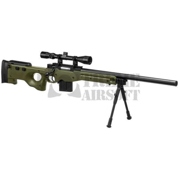 WELL L96 AWP Sniper Rifle Set Upgraded Olive Drab