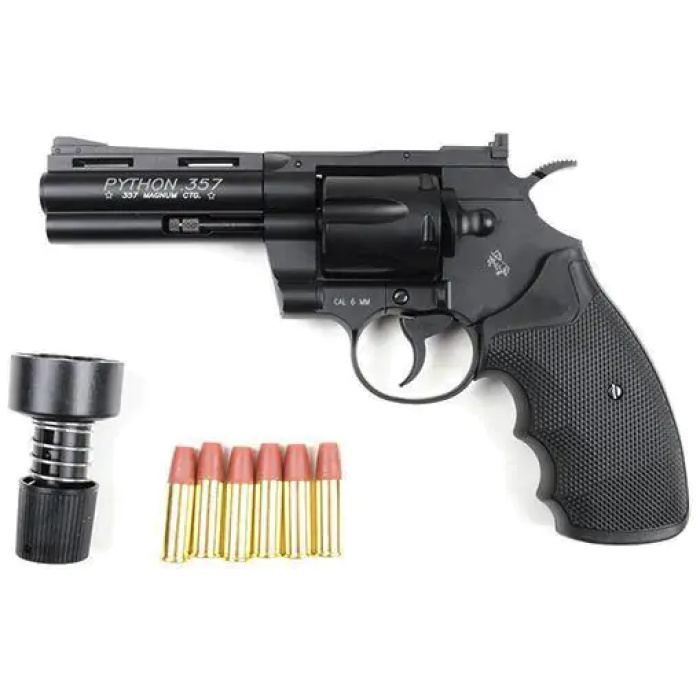 Cybergun colt python 357 magnum 4" c02 revolver - Image 3