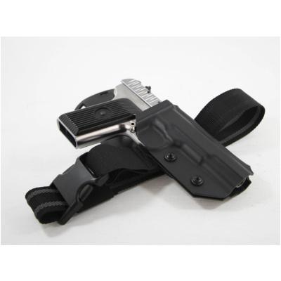 Our DC-1 Series TT33 Holster is a small simple holster deisgned to match the simplicity of this clasic Soviet Union era Pistol. It has been designed using in-house scans of the actual weapons, they are then formed and finished by hand. Following rigorous testing, we know each and every holster will hold up to even the most brutal of play styles. The DC-1 Series TT33 Holster fits both The WE and KWA variants. These holsters are manufactured entirely in the UK from genuine 2mm P1 Kydex. Every Kydex holster that leaves us is formed from an in-house designed mould and is manufactured entirely in the UK. These holsters are manufactured entirely in the UK from genuine 2mm P1 Kydex. Features: Made of genuine 2mm Thick Kydex Adjustable Retention for a tailored level of fitment Accepts Suppressor Height Sights Accepts Threaded Barrels Mounting: All of our DC-1 Seriers holsters are able to attach onto mounting platforms which use a 3-screw system these include, but are not limited to: Safariland Blackhawk FMA G-Code and G-Code RTI Blade-Tech. We set the retention screw to a standard fit, we suggest you alter it if needed and then use a small amount of Loctite or Super Glue to make sure it stays tight.