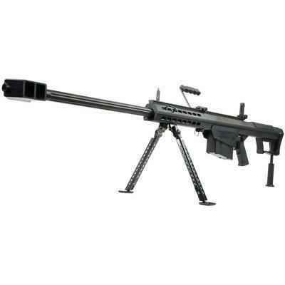 Snow Wolf M107A1 Electric Sniper Rifle with Scope and Bipod (29" - Black - SW-13A - Black)