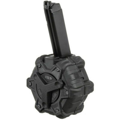 WE Gas Drum Magazine for 17 Series (350 Rounds - Black)