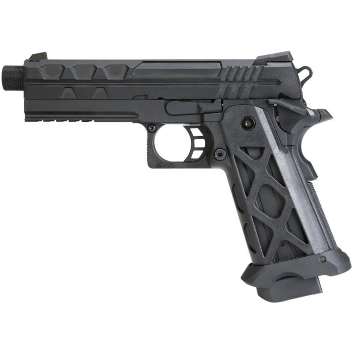 KLI Tartarus MKII Gas Blowback Pistol made by SRC (Black - GB-0762X-EX)