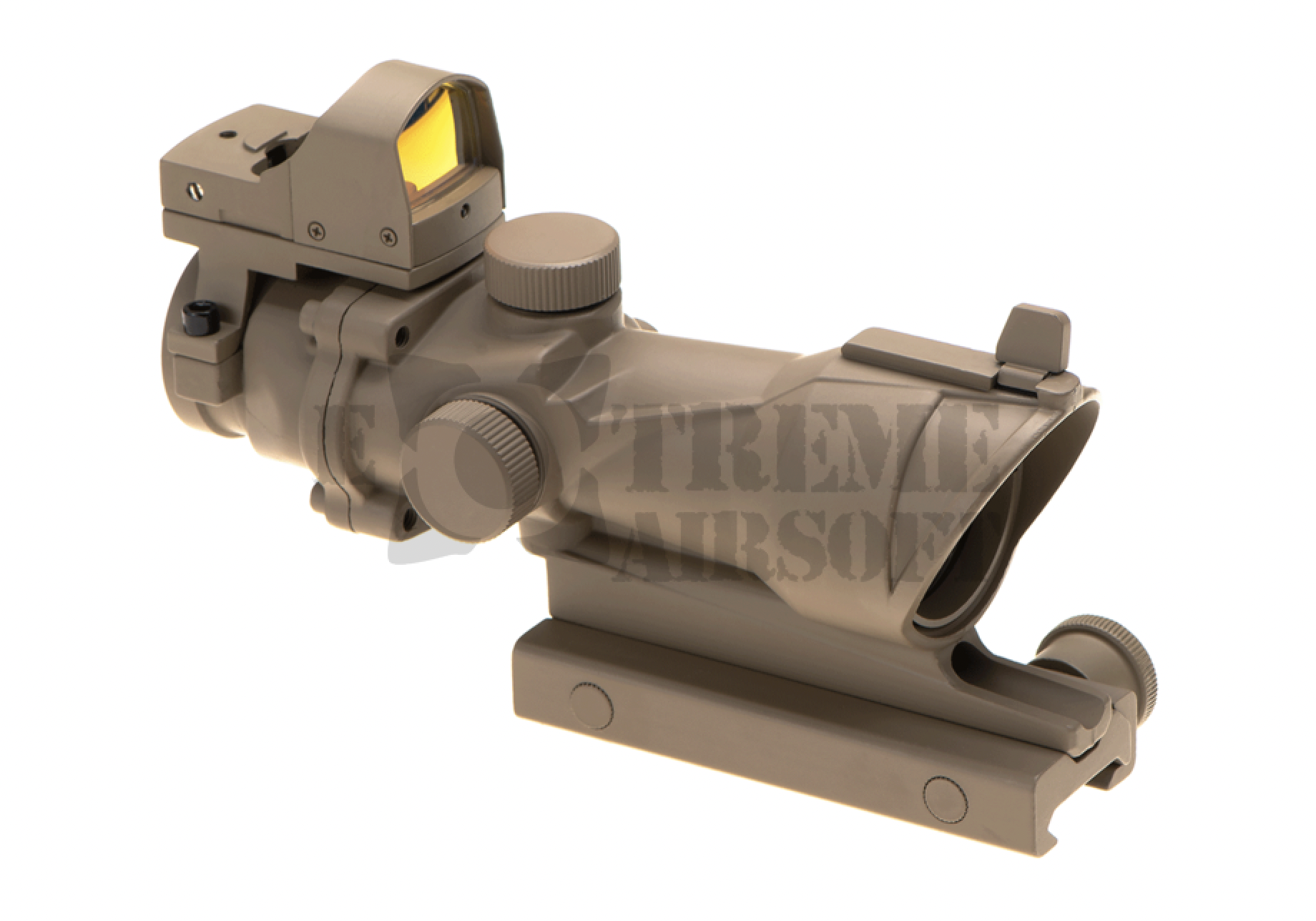 AIM-O 4x32 ACOG Scope With Mini Red Dot Dark Earth