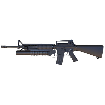 Double Bell M16A4 with Grenade Launcher (Full Metal - Black - 055+)