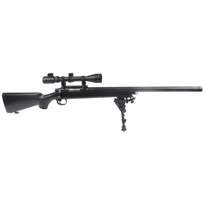 Double Bell VSR-10 Sniper Rifle with Scope and Bipod (Black - 201-E)