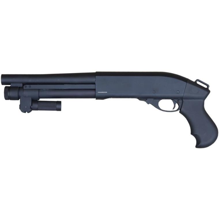 Golden eagle m870 trishot gas pump action shotgun (short black