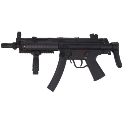 Golden Eagle Swat AEG (QD Spring - Hard Stock - Black - Inc. Battery and Charger - 6855 )