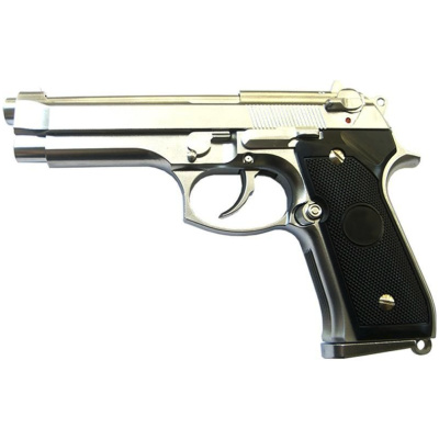 LS M9 Gas Blowback Pistol Silver 6MM