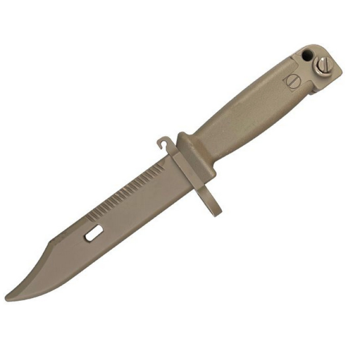 T&D Rubber Bayonet Knife for AK47 / AKM Series Rifle (Tan)