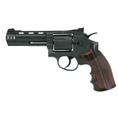 Win Gun 4" Black Revolver C02 Powered 1J