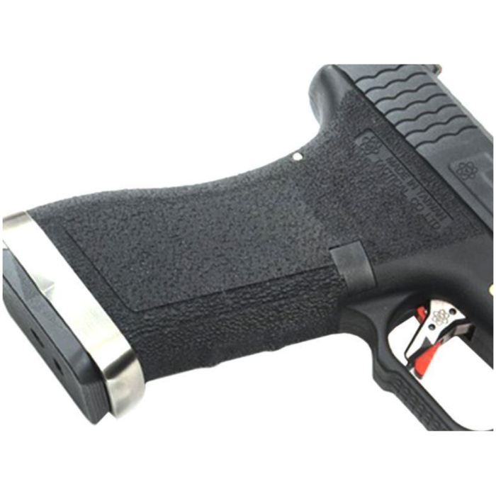 WE Custom 34 Series Pistol (Black Slide and Silver Barrel - Black) - Image 4