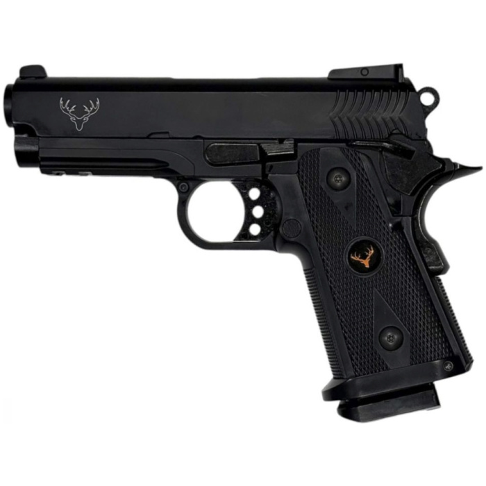 Huntsman 3.8 Hi-Capa Gas Blowback Pistol with Pistol Case (Metal Slide - ABS Body - Black - HG2) - Image 4