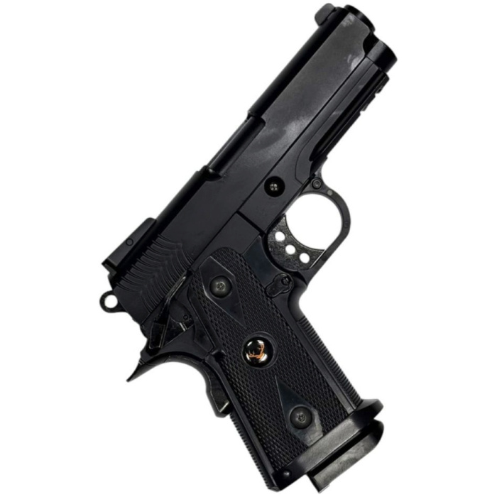 Huntsman 3.8 Hi-Capa Gas Blowback Pistol with Pistol Case (Metal Slide - ABS Body - Black - HG2) - Image 3