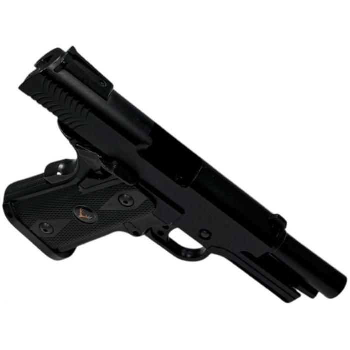 Huntsman 3.8 Hi-Capa Gas Blowback Pistol with Pistol Case (Metal Slide - ABS Body - Black - HG2) - Image 2