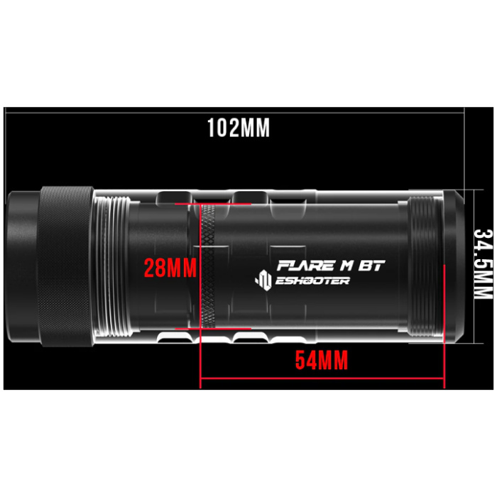 E-Shooter Suppressor & Tracer Housing for Flare M Type B (C201) - Image 5