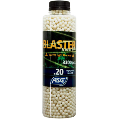 ASG Blaster .20g Tracer BB's Green 3300 Bottle