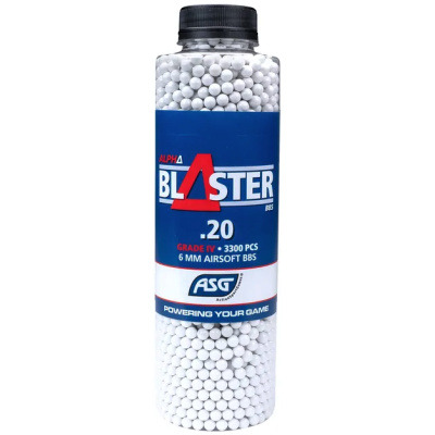 Alpha Blaster BBs, 0.20g, 3300 pcs, bottle