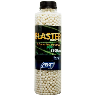 ASG Blaster .25g Tracer BB's Green 3300 Bottle