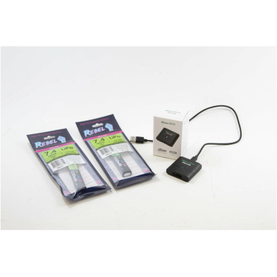 2 x Battery and Charger Pack 1150mah 7.4v to Deans