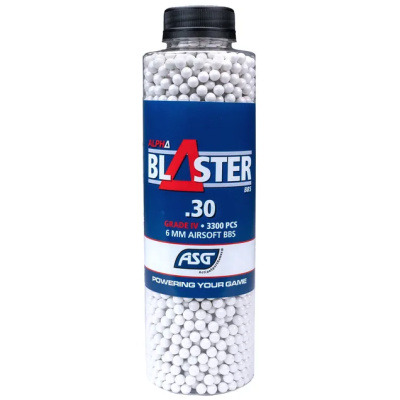 Alpha Blaster BBs, 0.30g, 3300 pcs, bottle