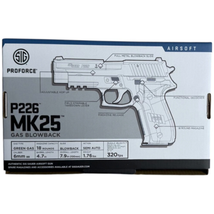 SIG Sauer ProForce P226 MK25 Gas Blowback Pistol (AIR-PF-MK25) - Image 10