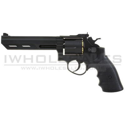 HFC HG-133 6.0" Inch Barrell Gas Revolver (Black) (HFC-HG-133-BK)