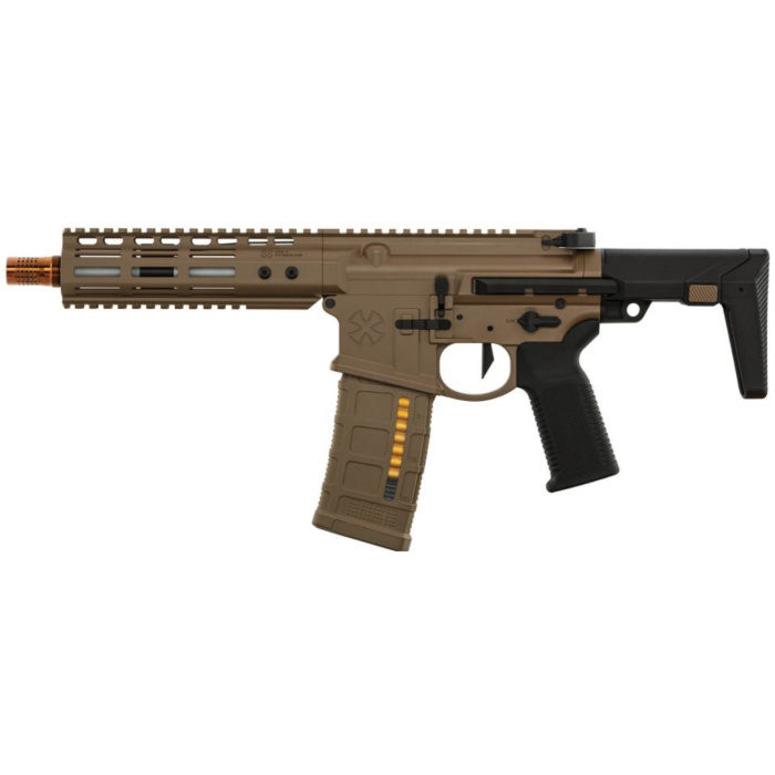 EMG Noveske N4 Ghetto Blaster 7 MWS Gen 3 Gas Blowback M4 by Double Eagle (Tan)