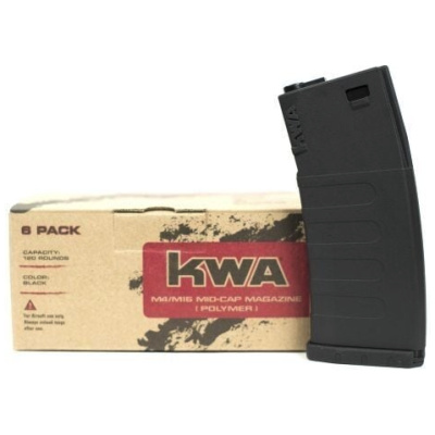 KWA K120 Polymer M4 Mid Cap 6 Pack - Black