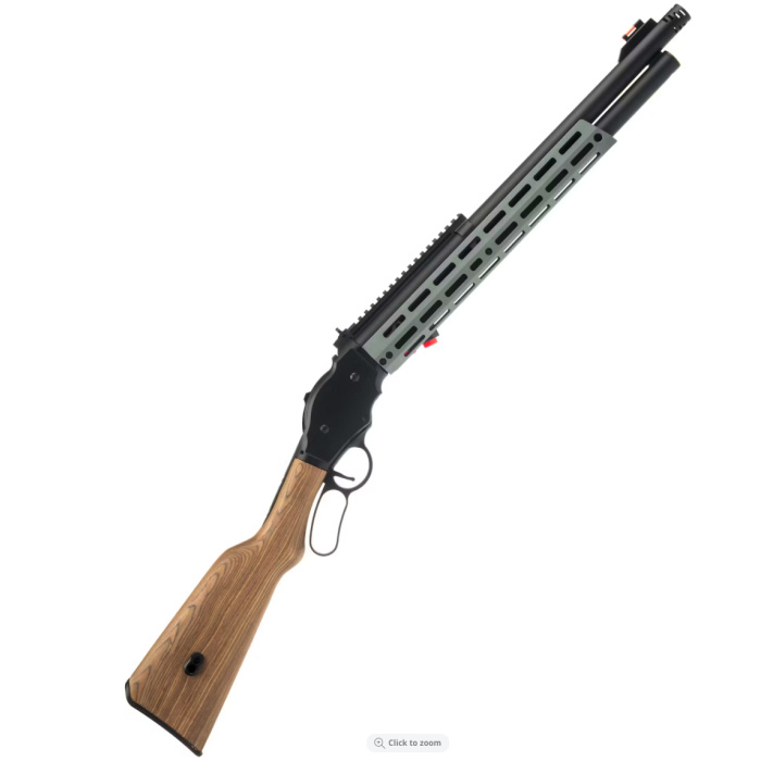 Golden Eagle M1887 Gas Shell Ejecting Lever-Action Shotgun; Space Cowboy, Black / Grey - Image 2
