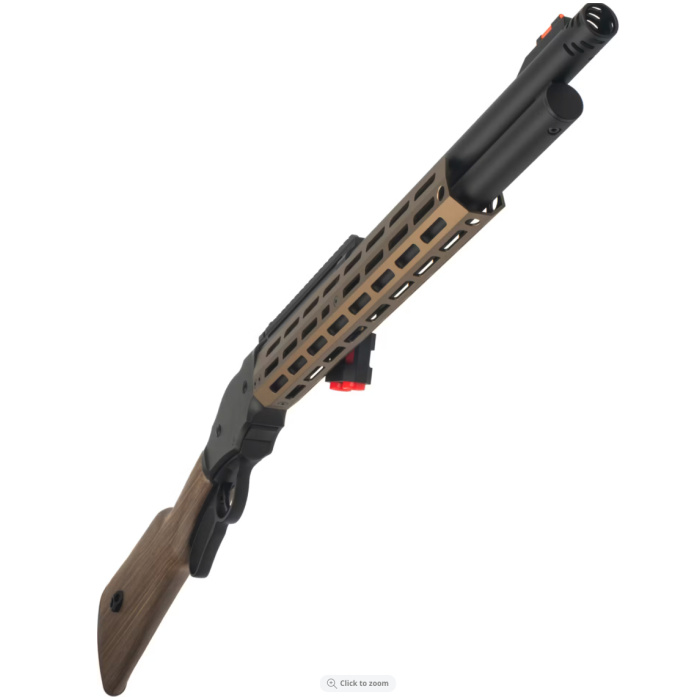 Golden Eagle M1887 Gas Shell Ejecting Lever-Action Shotgun; Space Cowboy, Black / Bronze - Image 5