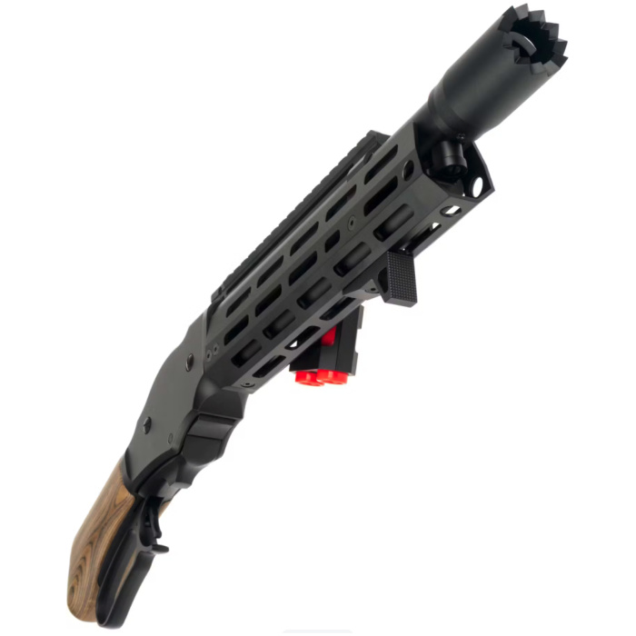Golden Eagle M1887 Gas Shell Ejecting Lever-Action Shotgun; Space Shorty, Black - Image 3