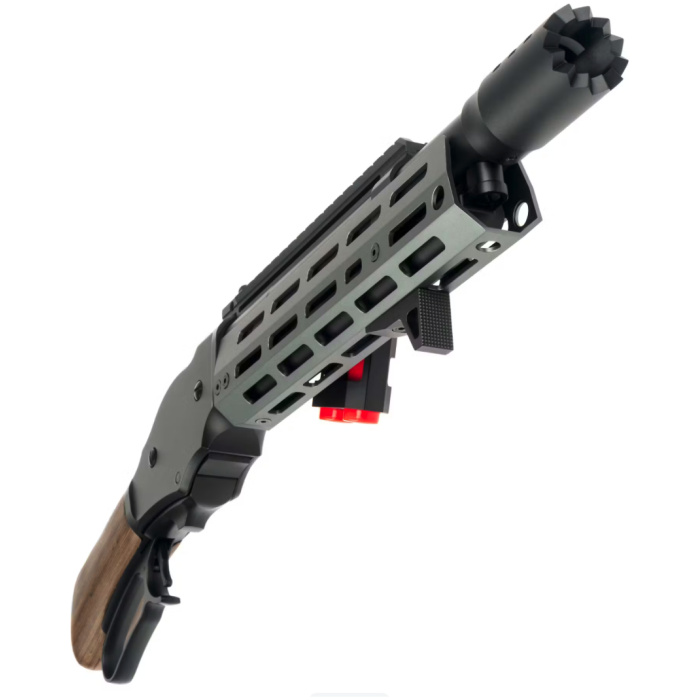 Golden Eagle M1887 Gas Shell Ejecting Lever-Action Shotgun; Space Shorty, Black / Grey - Image 3