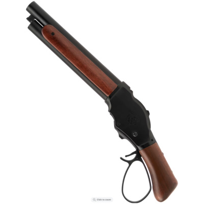 Golden Eagle M1887 Gas Shell Ejecting Lever-Action Shotgun; Sawn-off, Black