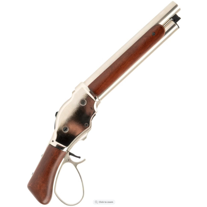 Golden Eagle M1887 Gas Shell Ejecting Lever-Action Shotgun; Sawn-off, Chrome - Image 2