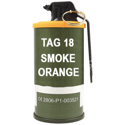 Tag Innovations tag-18 Orange White Screen Hand Grenade (pack of 6)