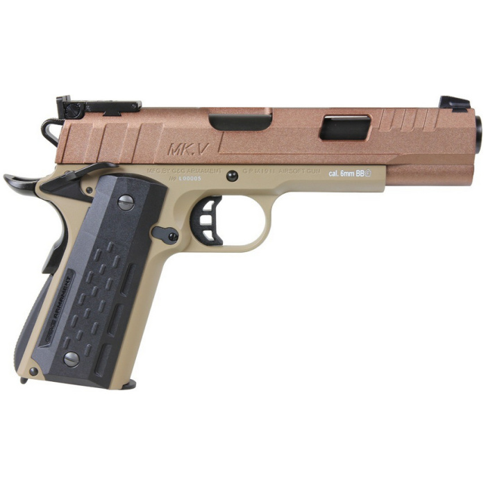 G&G GX45 MKV EU Gas Blow Back Pistol (Tan) - Image 2